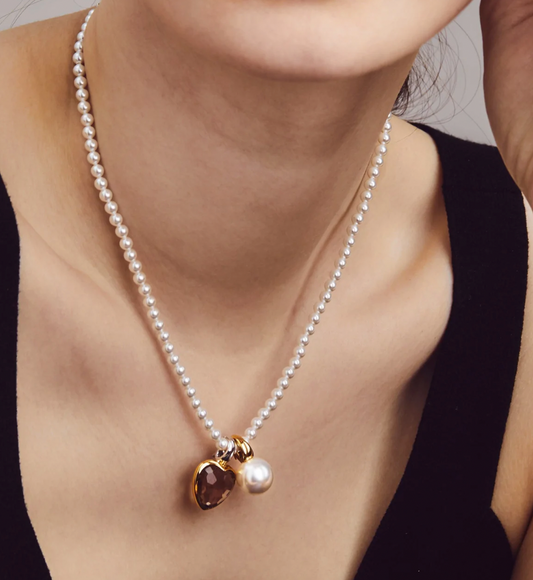 Ti Sento Gold Vermeil Sterling Silver 12mm Pearl Pendant, view 2
