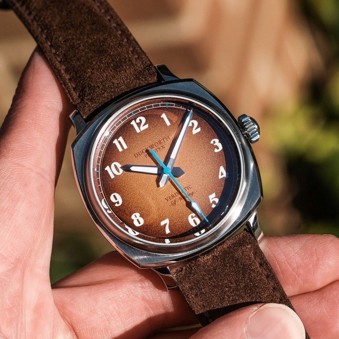 Verimatic 39mm Orange Fumé Men's Watch, view 7