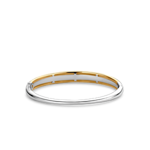 Last one left - Sterling Silver and vermeil sleek Ti Sento bangle - small