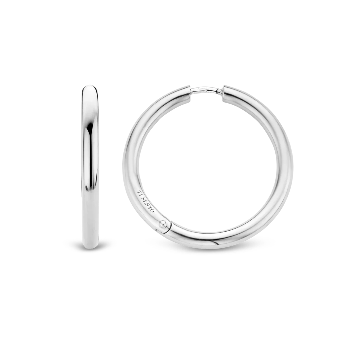 Ti Sento Classic Hoop Earrings, view 4
