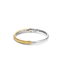 Load image into Gallery viewer, Ti Sento silver gold plated bangle

