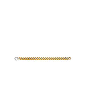 Sterling Silver 18k gold plated link bracelet