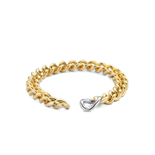 Load image into Gallery viewer, Sterling Silver 18k gold plated link bracelet
