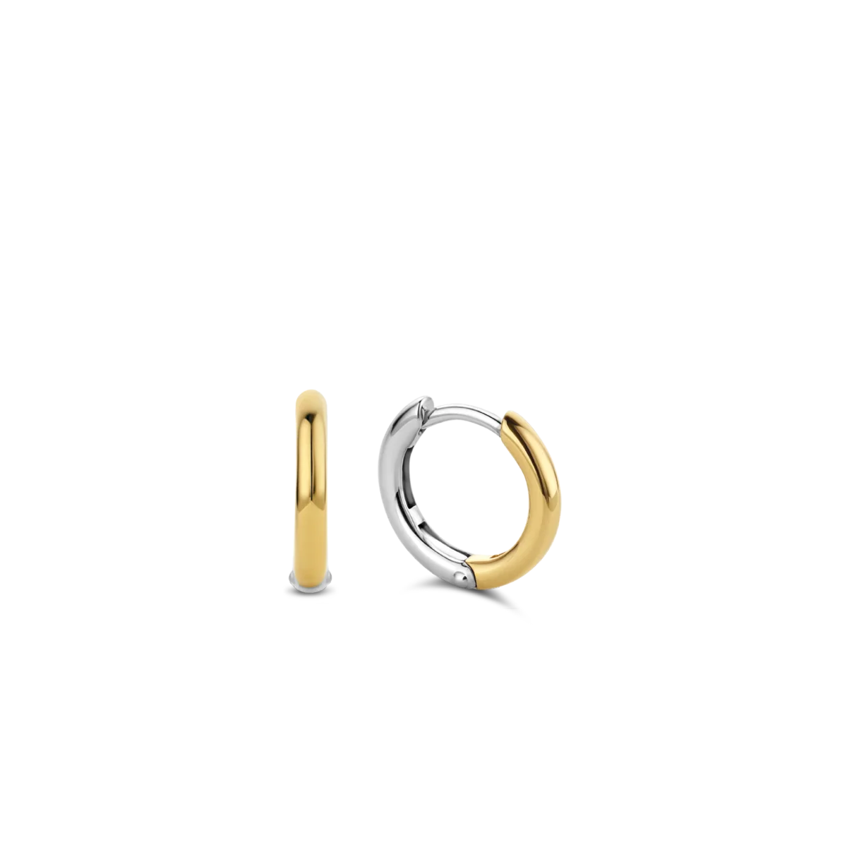 Small Silver Yellow Gold plated Hoop Earrings