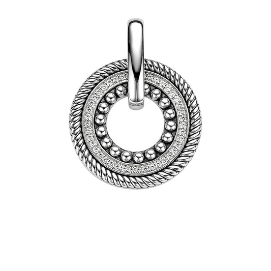 Ti Sento Rhodium Plated Pendant